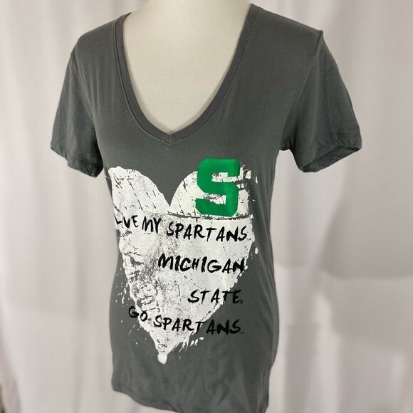 NWOT Michigan State Spartans V Neck Tee - Picture 2 of 7